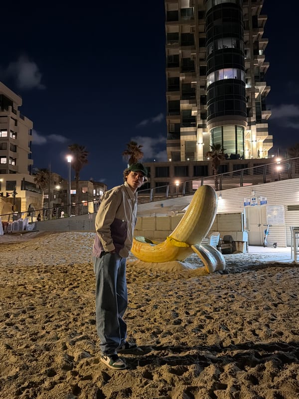 Dramatic sunset silhouettes captured on Tel Aviv beach
