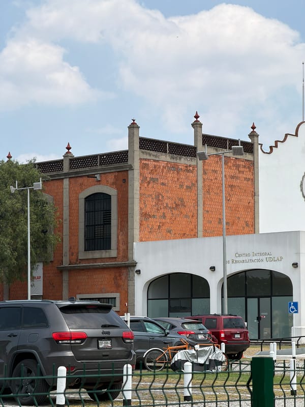 UDLAP Rehabilitation Center building documented in San Andrés Cholula