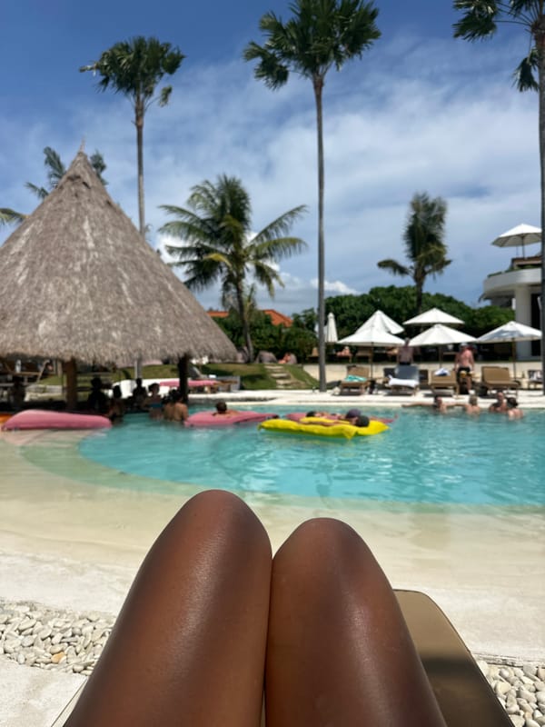 Resort leisure scenes and pet hamster captured in North Kuta