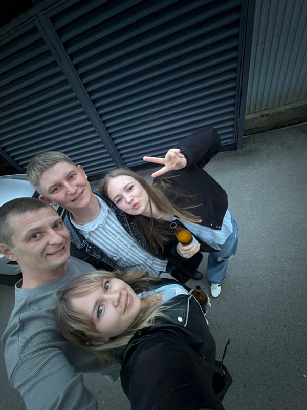 Friends document social outing with photos in Chaikovsky, Russia