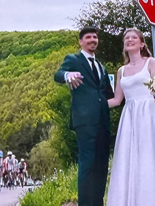 Wedding couple photographed in early morning ceremony in Sofia