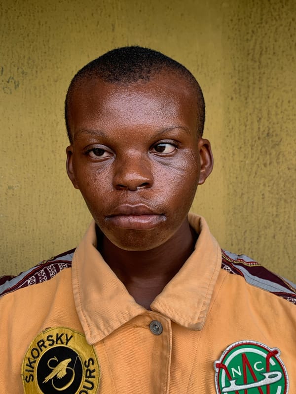 Portrait session captured in Ikorodu, Nigeria morning hours
