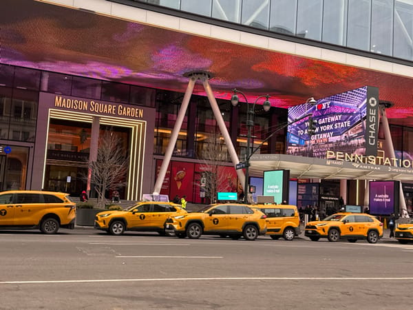 Evening street scenes documented across New York City locations