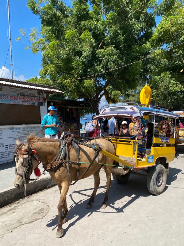 Boats, snorkeling, and beaches off the Lombok coast
