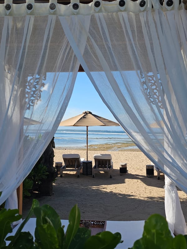 Morning beach life documented across Kuta Selatan resort area