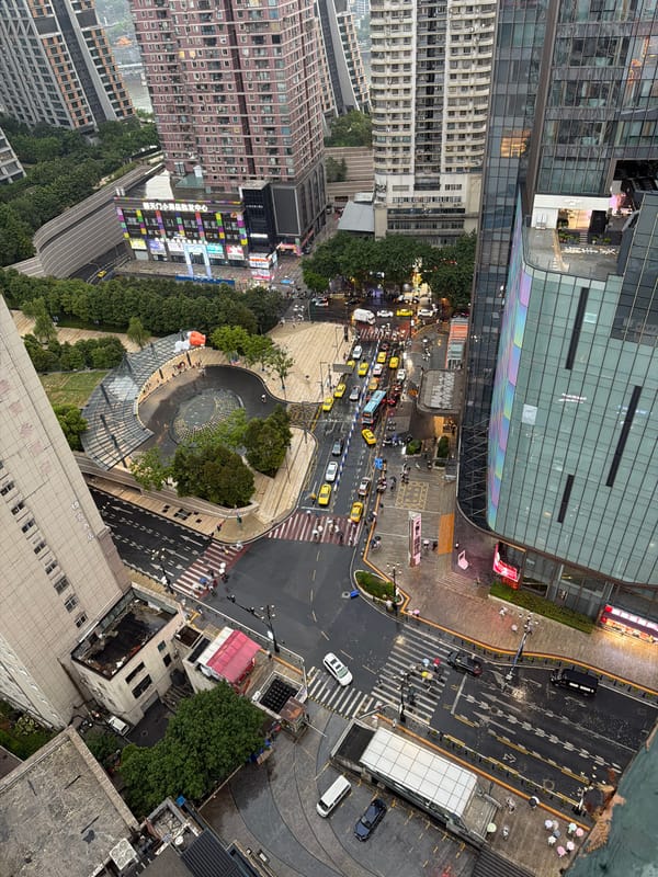 Chongqing's Yuzhong District skyline, from street to sky