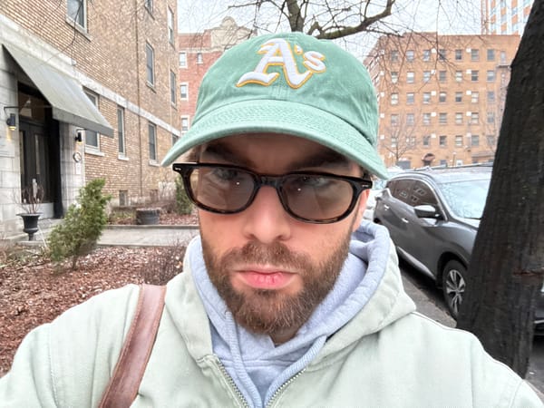 Tourist takes selfies on Montreal street