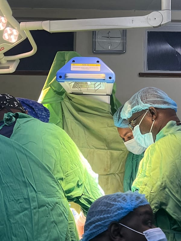 Active surgical procedures documented across multiple Nairobi hospitals
