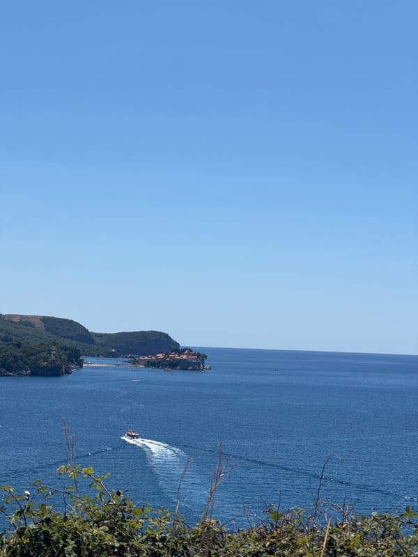Calm Adriatic Sea on a clear summer day near Kamenovo