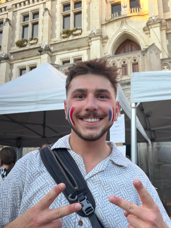 Outdoor France football watch party in Saint-Galmier
