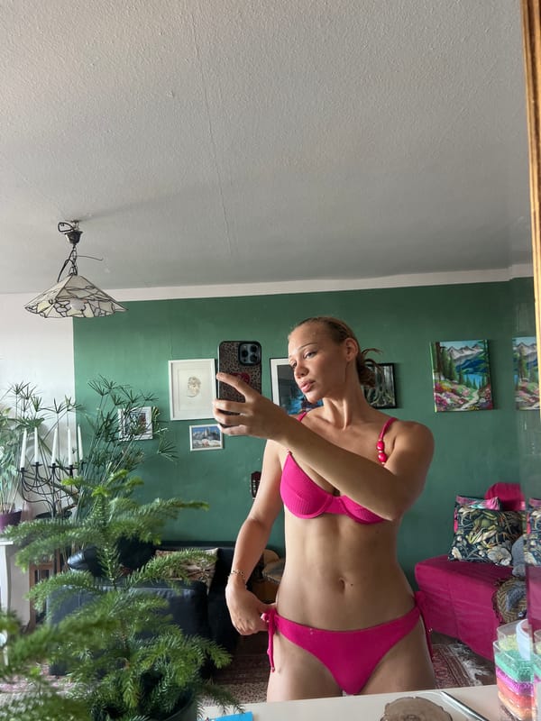 Mirror selfie session in a decorated room, Mühldorf a. Inn