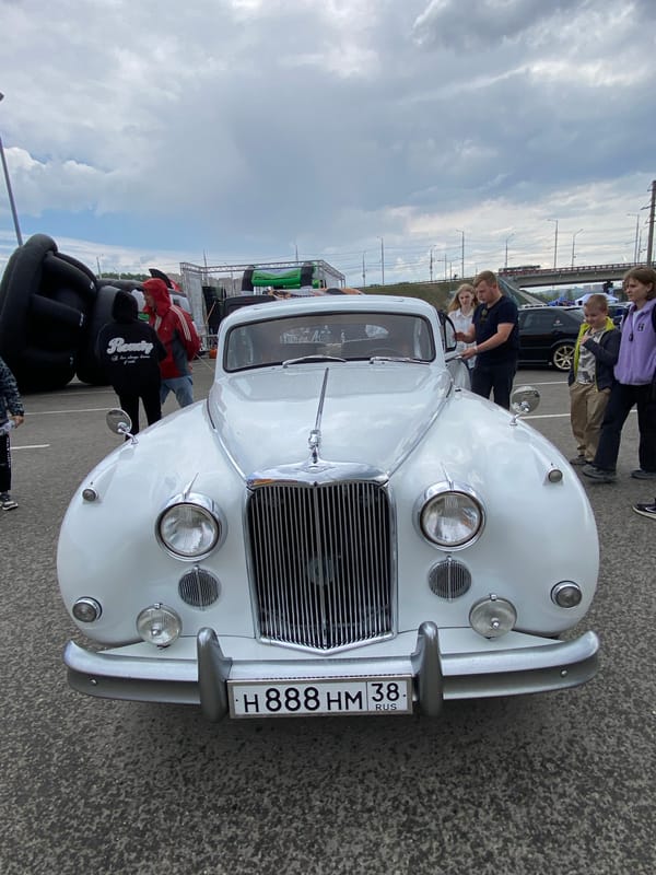 Car show and motorsport festival at Irkutsk's Irko Mall
