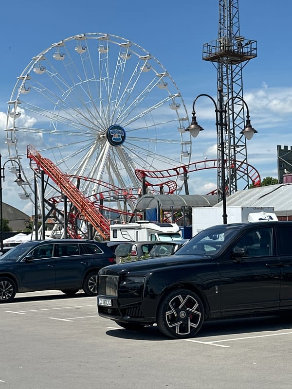 Luxury cars spotted across Varna amid everyday city activity