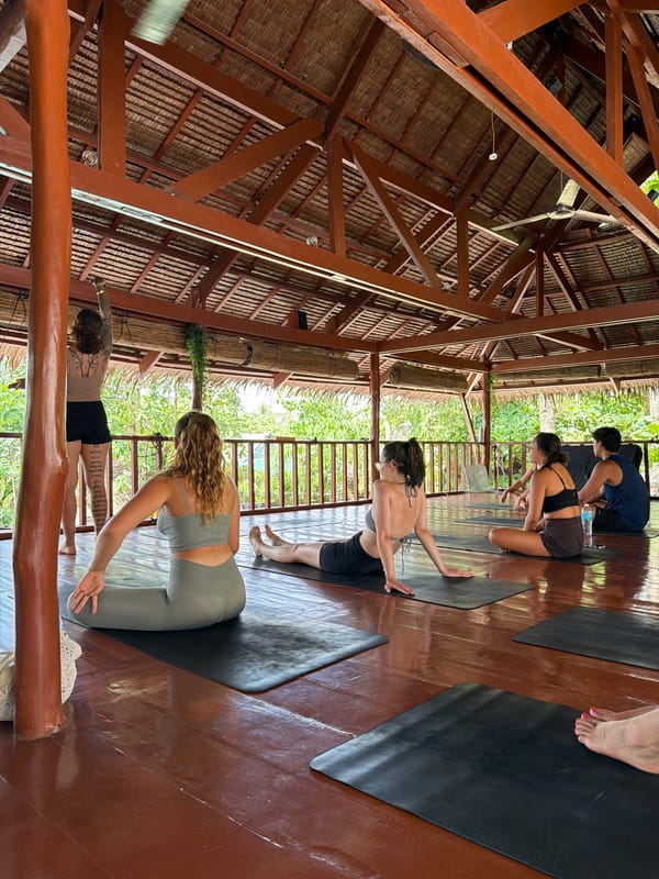 Early morning yoga session held in General Luna