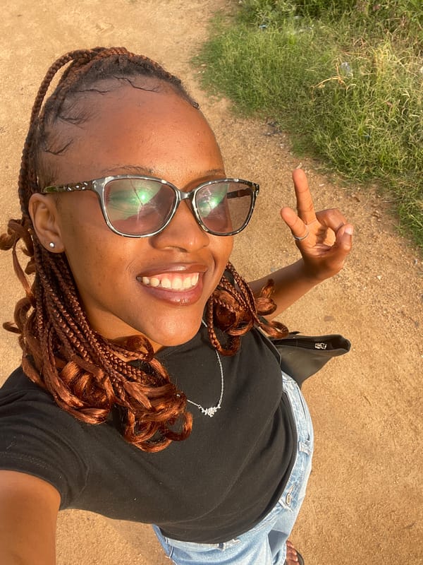 Selfie session on a dirt path in Jos, Nigeria