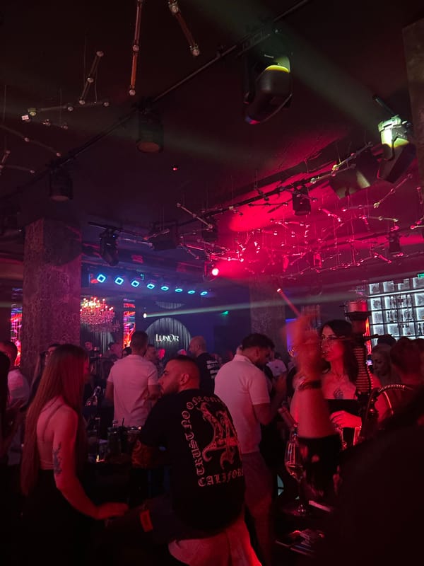 Nightclub scene captured in Plovdiv, Bulgaria