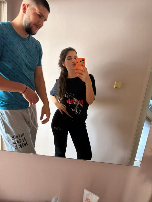 Couple Takes Mirror Selfies in Rudartsi, Bulgaria