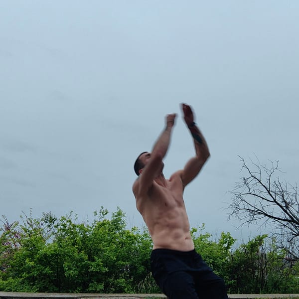 Man performs backflips in Varna, Bulgaria parkour display