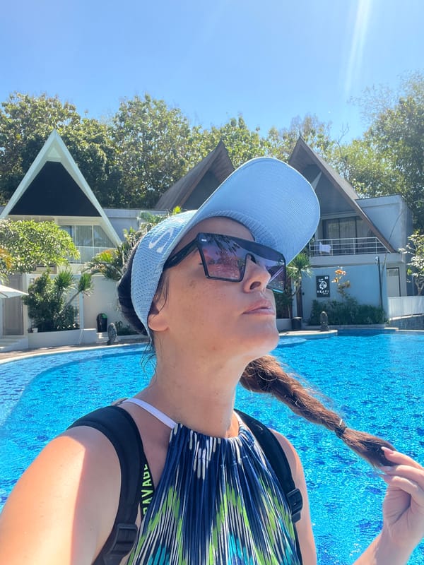 Resort morning in Kuta Selatan, Bali pools and murals