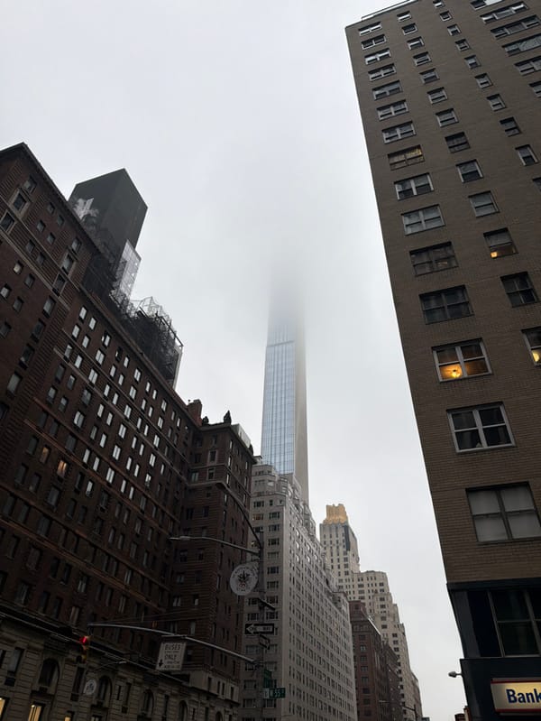 Evening documentation of personal moments across Midtown Manhattan