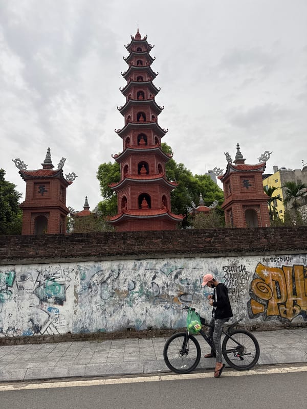 Temples, banyan trees, and lakeside cafés in Hanoi