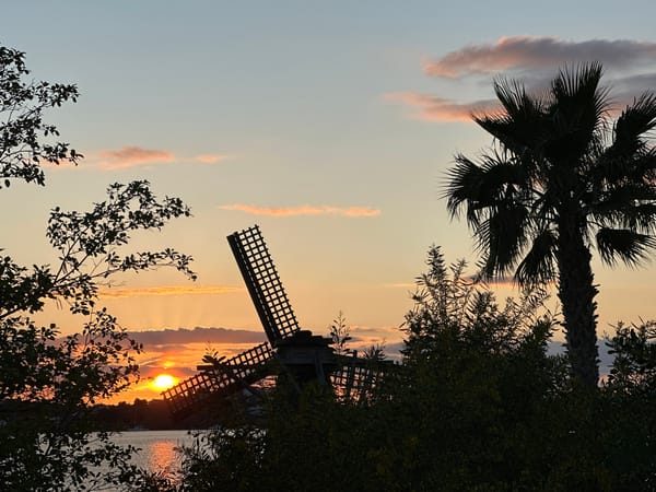 Sunset scenes captured at Fethiye harbor promenade