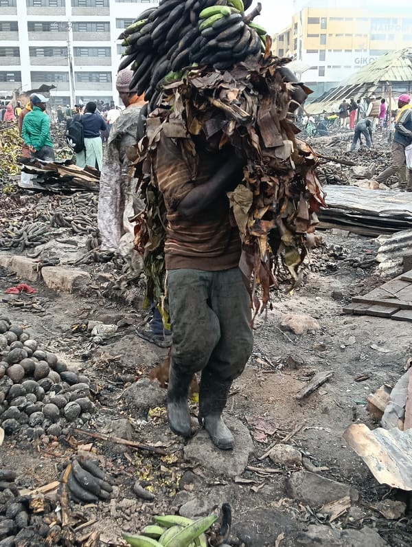 Gikomba Market fire levels stalls, traders salvage amid ruins