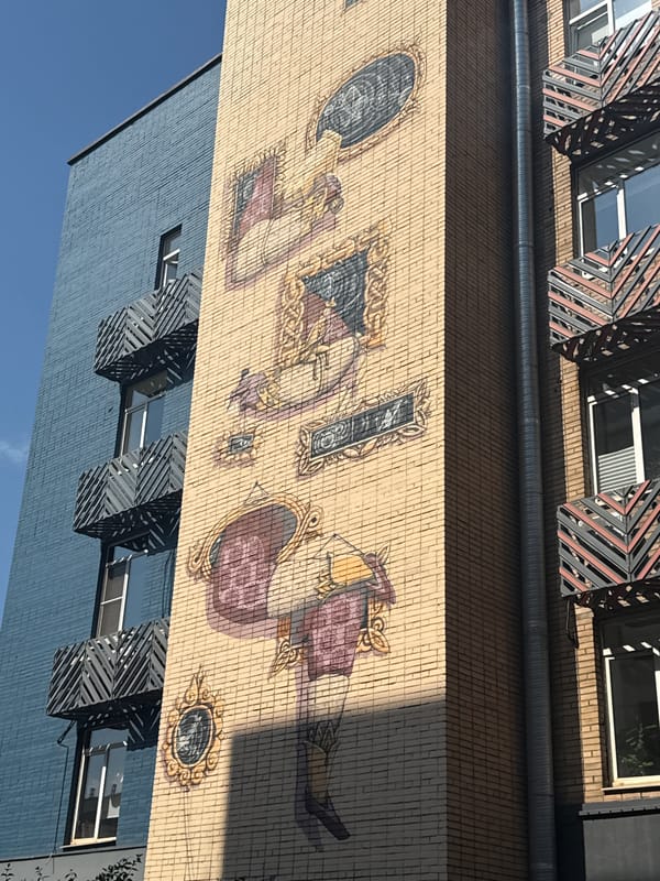 Moscow design district: murals, showrooms, and street-level retail
