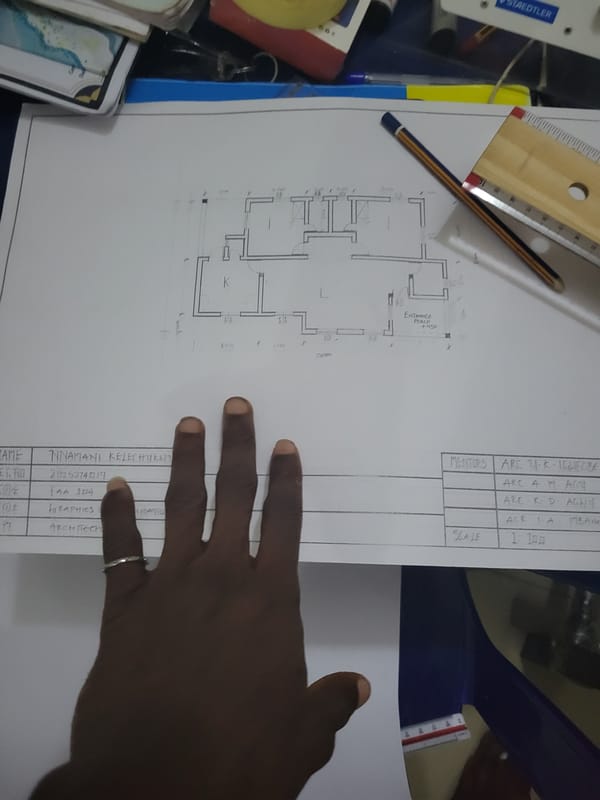 Hands-on drafting and blueprint review in Egbagu