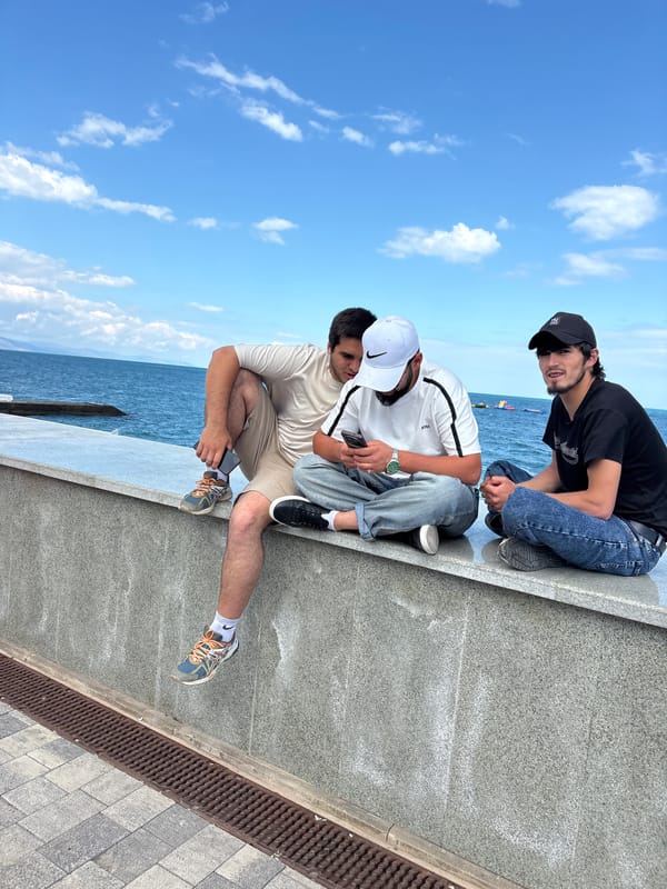 Motorcycle gathering and beach day at Alushta promenade