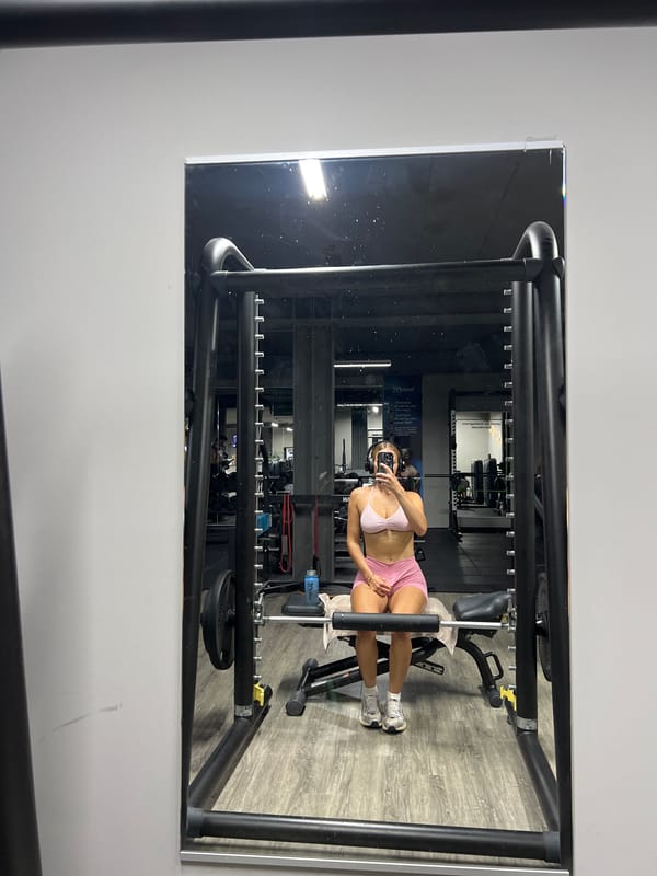 Gym selfie session in Polling, Germany