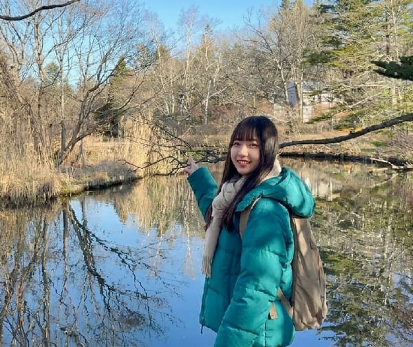 Early morning visitor captured at Kumobaike Pond, Karuizawa
