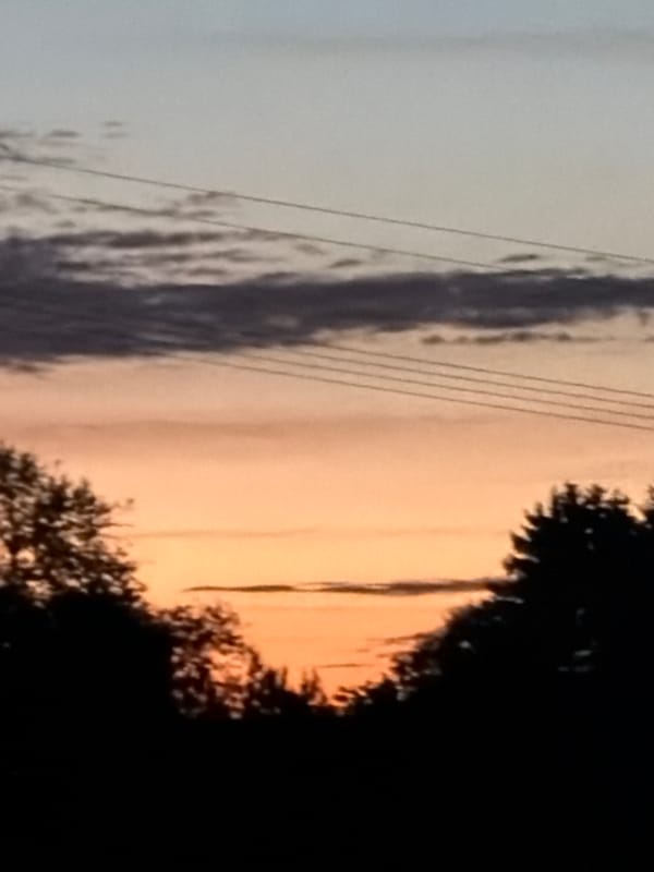 Twilight gradient over Leudelange, Luxembourg