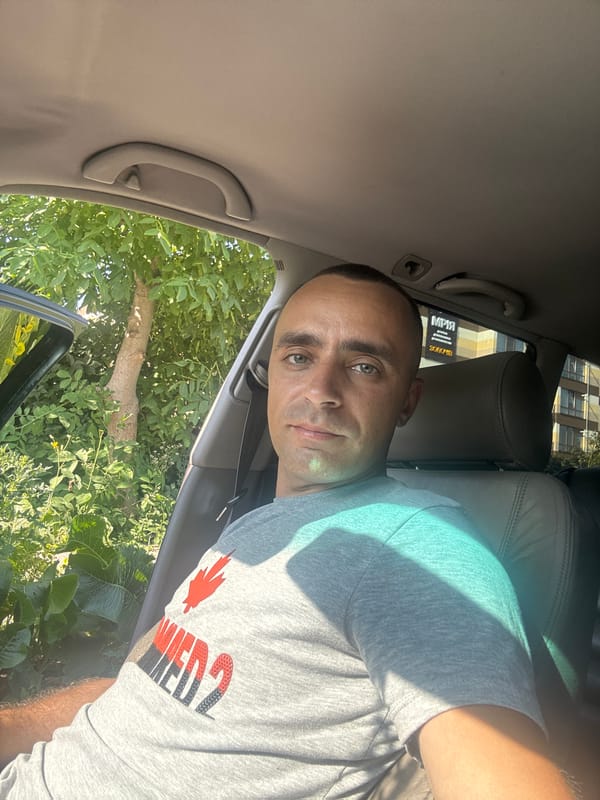 Driver's seat moment in Zolochiv, Ukraine