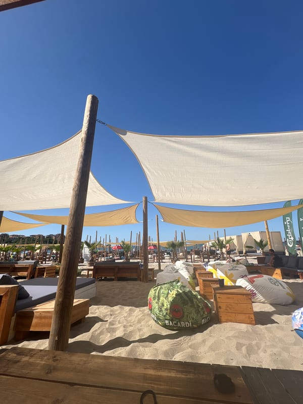 Lazy afternoon at a beachside bar in Tsarevo, Bulgaria