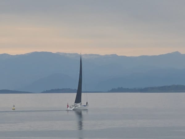 Sailboat observed in calm waters near Randaberg, Norway