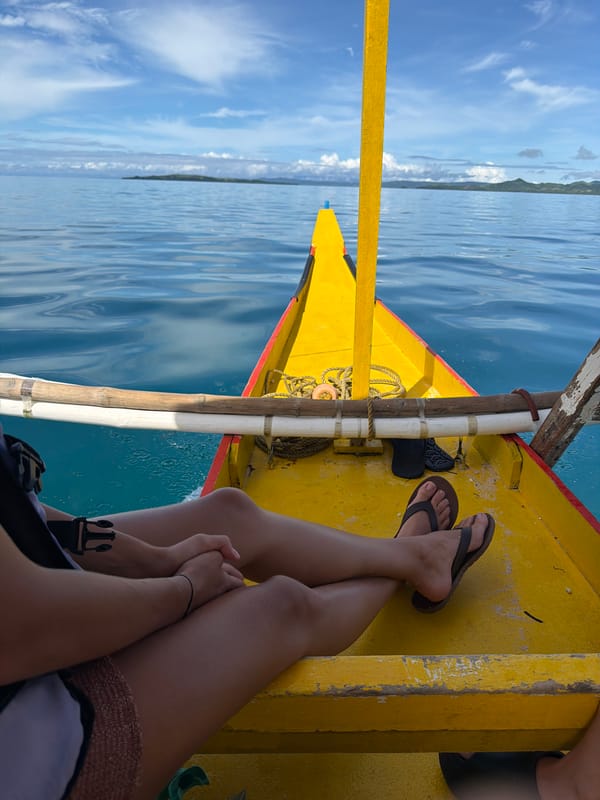 Early morning outrigger boat activities captured in General Luna area