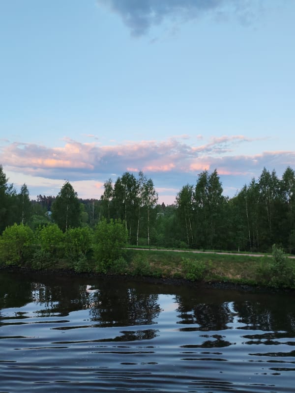 Rippling water body photographed near Orevo, Russia early morning