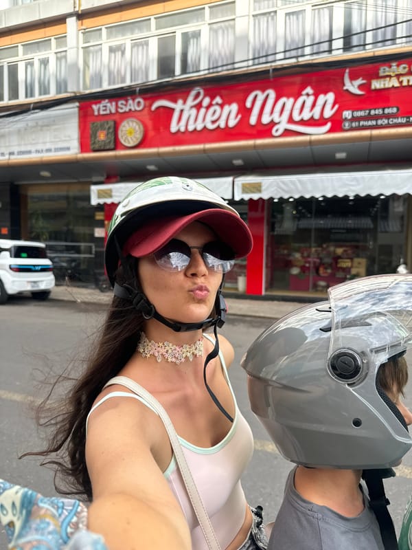 Motorcycle selfies and street fun in Nha Trang
