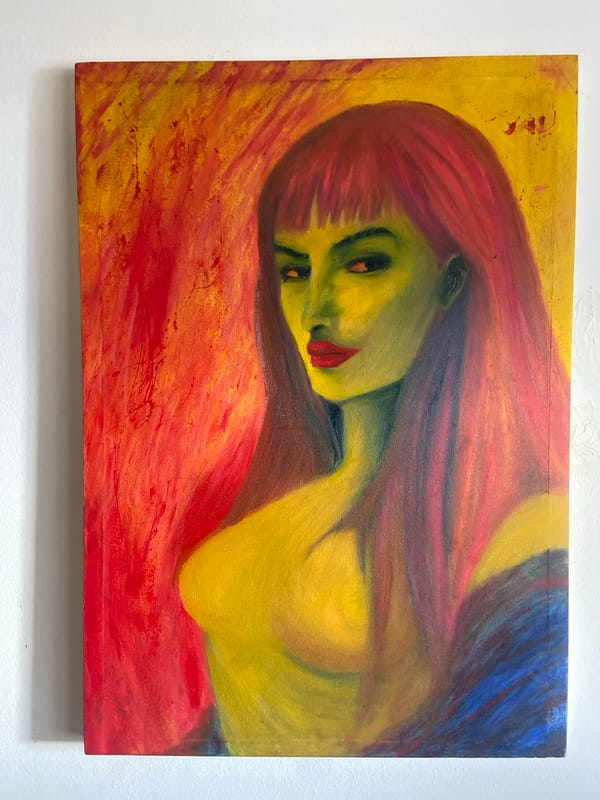 Female portrait artworks documented in Buenos Aires gallery district