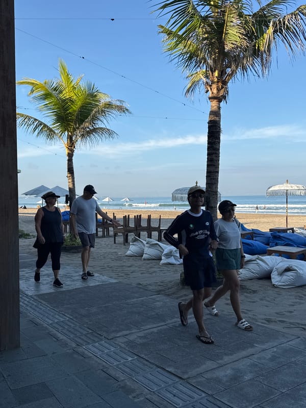 Beach day and brunch moments captured in Kuta, Indonesia