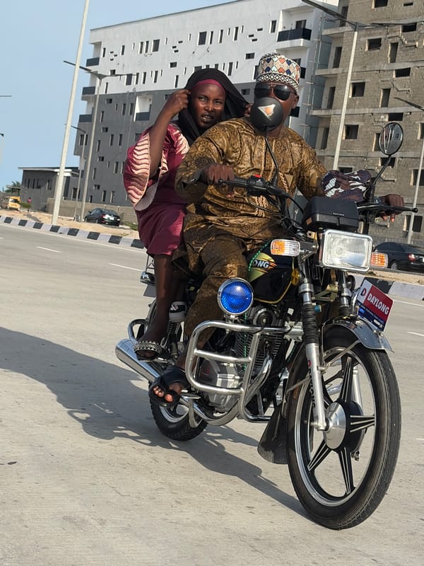 Daily life scenes captured in Alaguntan: motorcycle ride, cart pulling