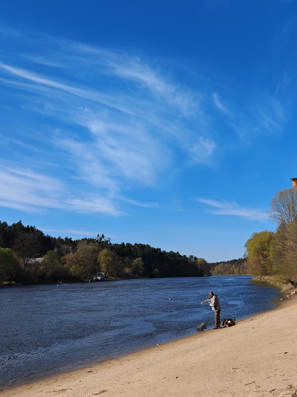 Quiet afternoon fishing and wildlife moments in Hrodna region