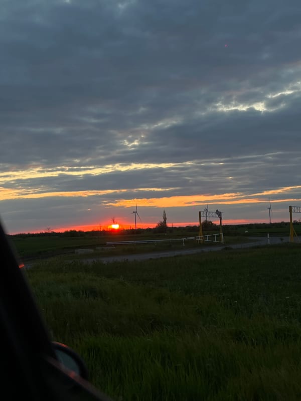 Evening wind farm visit documented in Port-Katon, Russia