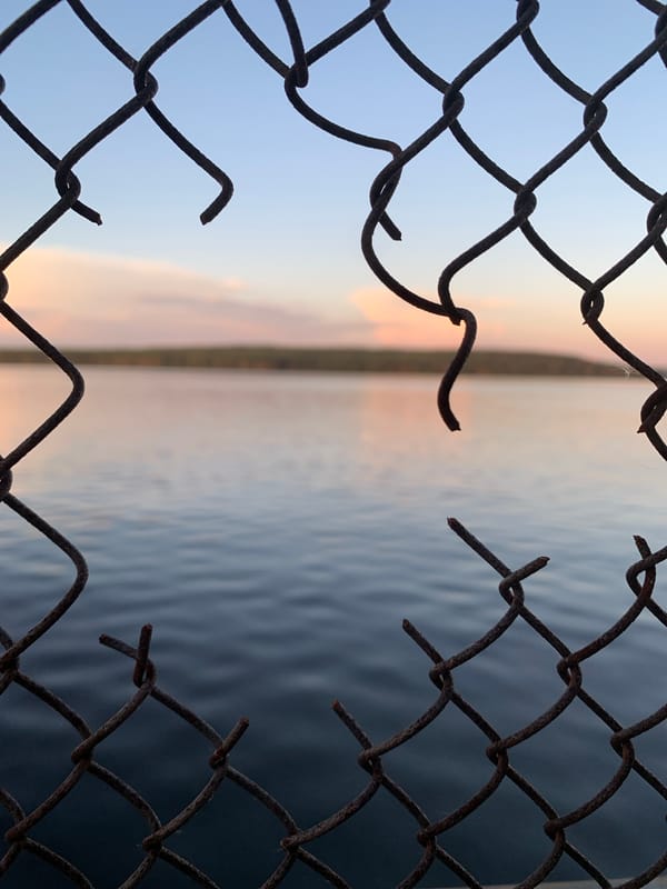 Summer evening on the Kama River promenade in Chaikovsky