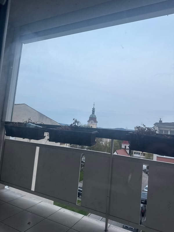 Balcony view documented in Krems an der Donau