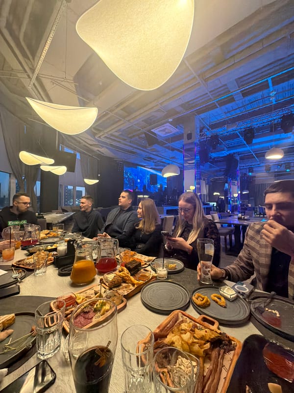 Social gathering documented at Krasnoyarsk restaurant Friday afternoon
