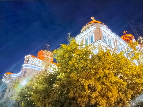 Evening cathedral visit captured in exterior and interior documentation