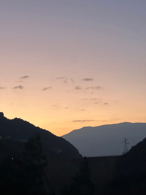 Morning scenes captured around Bin El Ouidane dam area