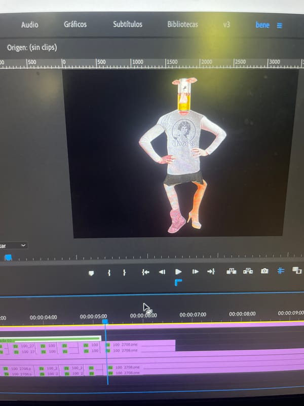 Video editing and backyard basketball captured in Argentina